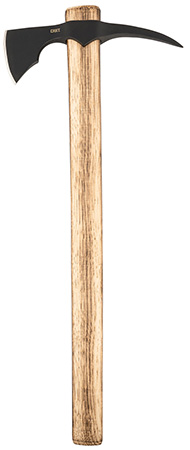 [794023275308] CRKT 2753 ODR  3.08" Axe w/Spike 1055 Carbon Steel Blade, Fire Treated Tennessee Hickory Handle, 21" OAL