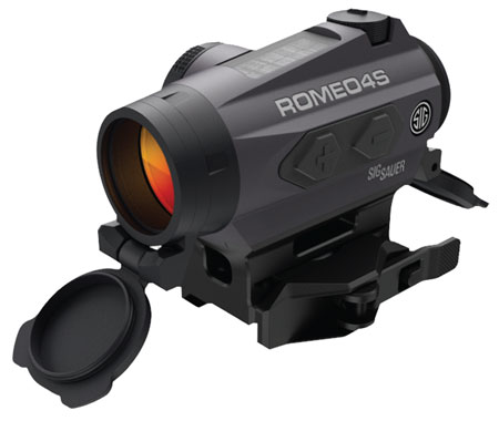 [798681567867] Sig Sauer Electro-Optics SOR43021 Romeo4S  Graphite 1 x 20 mm 2 MOA Red Ballistic Dot/65 MOA Circle