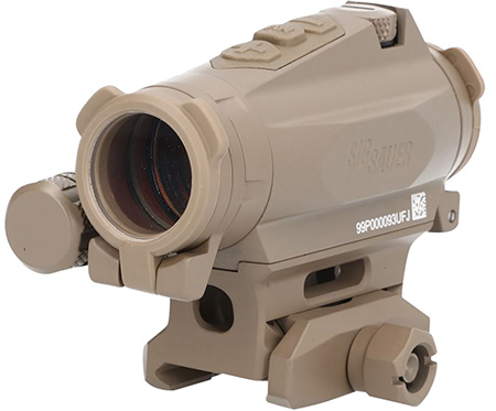 [798681661541] Sig Sauer Electro-Optics SOR44002 Romeo4XT-Pro  Flat Dark Earth 1 x 20 mm 2 MOA Red Ballistic Circle Dot Multi Reticle