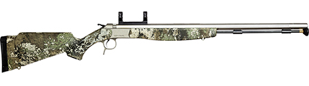 [043125160228] CVA PR6022SM Optima V2 50 Cal 209 Primer 26" Fluted/Threaded, Matte Stainless Barrel/Rec, TrueTimber Strata Furniture, Quick-Release Breech Plug, DuraSight Scope Mount