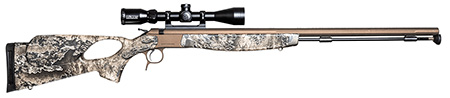 [043125320370] CVA PR2037NSC Optima V2 Long Range 50 Cal 209 Primer 28" Fluted, Burnt Bronze Barrel/Rec, Realtree Excape Ambi Thumbole Stock, Quick-Release Breech Plug, Konus 3-9x40mm Scope