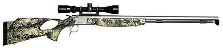 [043125320387] CVA PR2038SSC Optima V2 Long Range 50 Cal 209 Primer 28" Stainless Steel Barrel, Drilled  &  Tapped Stainless Steel Receiver, Fixed Thumbhole Realtree Excape Synthetic Stock, KonusPro3-9x40mm BDC Scope