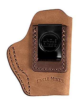 [810102212283] Uncle Mikes-leather(1791) UMIWB1BRWA Inside the Waistband  IWB Size 01 Brown Leather Belt Clip Fits Walther PPK