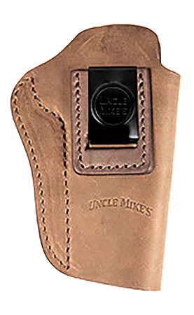 [810102212382] Uncle Mikes-leather(1791) UMIWB6BRWA Inside the Waistband  IWB, Size 06, Brown Leather, Belt Clip Fits 1911 5", Right Hand