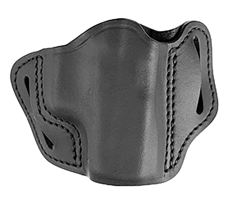 [810102212412] Uncle Mikes-leather(1791) UMOWB1MBLR Outside The Waistband  OWB Size 01 Matte Black Leather Belt Slide Fits Springfield Hellcat Right Hand