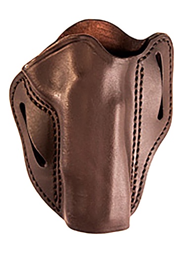 [810102212443] Uncle Mikes-leather(1791) UMOWB3BRWR Outside The Waistband Holster OWB Size 03 Brown Leather Belt Slide Fits 1911 5" Right Hand