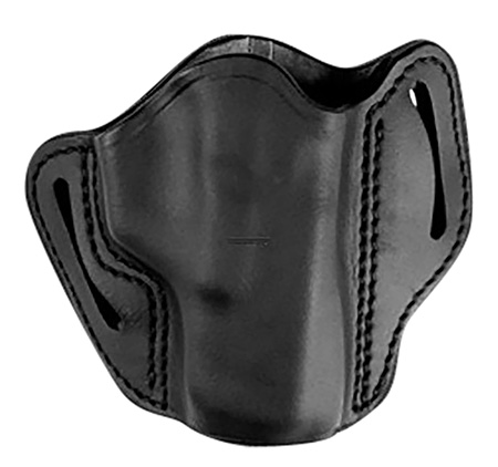 [810102212474] Uncle Mikes-leather(1791) UMOWB4MBLR Outside The Waistband  OWB Size 04 Matte Black Leather Belt Slide Fits Sig P320 Right Hand