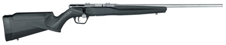 [062654708022] Savage Arms 70802 B17 FVSS Bolt Action 17 HMR Caliber with 10+1 Capacity, 21" Heavy Barrel, Matte Stainless Metal Finish  &  Matte Black Synthetic Stock Right Hand (Full Size)
