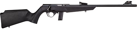 [754908318308] Rossi RB22L1611 RB22  Compact 22 LR 10+1, 16" Matte Black Button Rifled Free Floating Steel Barrel, Matte Black Stainless Steel Receiver, Black Monte Carlo Stock, Right Hand
