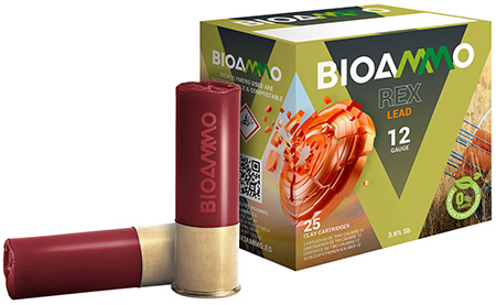 [8436590222751] Bioammo BR2880 Rex Lead Competition 12Gauge 2 3/4" 1oz 8Shot 25 Per Box/10 Case
