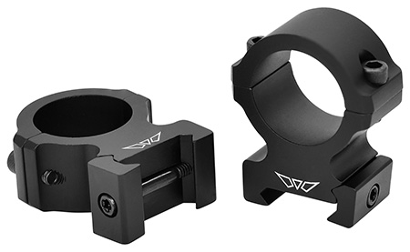 [656813113316] Warne V602M Horizontal Rings Vapor Matte Black 1" High 0 MOA