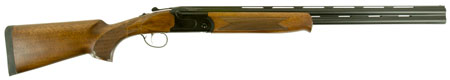 [011356221544] Stevens 22154 555 Compact 20 Gauge 3" 2rd 24" Black Semi-Gloss Over/Under Vent Rib Barrel, Oiled Turkish Walnut Stock Ambidextrous Hand