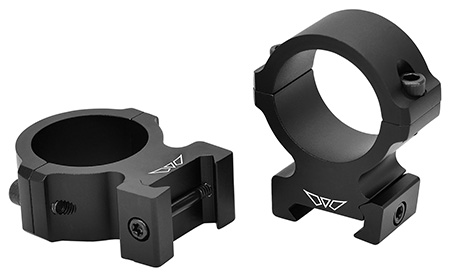 [656813113347] Warne V615M Horizontal Rings Vapor Matte Black 30mm High 0 MOA