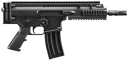 [845737015220] FN 38101240 SCAR 15P 5.56x45mm 30+1 7.50" Black Chrome Lined Steel Barrel, Black Anodized Aluminum Picatinny Rail Receiver, Black Polymer Grip, Ambidextrous