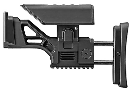 [845737014902] FN 20100566 SSR Rear Stock Assembly  Black Aluminum, Fully Adjustable for FN SCAR 16S/17S