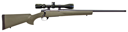 [682146398502] Howa HGP2270G M1500 Hogue Full Size 270 Win 5+1 22" Blued Steel Barrel, Drilled  &  Tapped Stainless Steel Receiver, Hogue OverMolded Green Synthetic Stock, Nikko Stirling GamePro 4-12x40mm