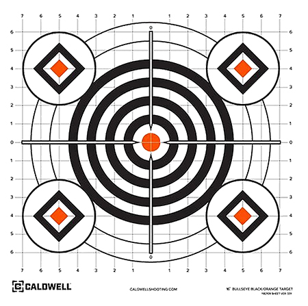 [661120652120] Caldwell 1175520 Orange Peel  Self-Adhesive Paper Universal 16" Orange Neon Green/White 10 Pack