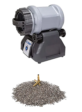 [661120747284] Frankford Arsenal 1199453 Rotary Tumbler Lite Pro Kit Grey/Blue Stainless Steel Capacity, 300 Pieces of 223 Brass