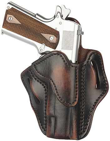 [816161021446] 1791 Gunleather ORBH1VTGR BH1 Optic Ready OWB 01 Vintage Leather Belt Slide Fits 4-5" 1911 Right Hand