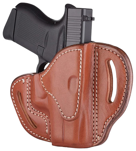 [816161027806] 1791 Gunleather ORBHCCBRR BHC Optic Ready OWB Compact Classic Brown Leather Belt Slide Compatible w/Glock 43/Sig P365 Right Hand