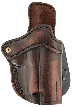 [816161026496] 1791 Gunleather ORPDH23VTGR Paddle Holster Optic Ready OWB Size 2.3 Vintage Leather Paddle Fits Glock 17 Fits Walther PPQ Right Hand