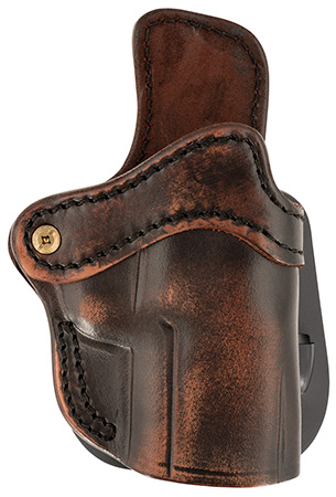 [816161026045] 1791 Gunleather ORPDH24SVTGR Paddle Holster Optic Ready OWB Size 2.4S Vintage Leather Paddle Fits FN 509/H & K VP9SK Right Hand