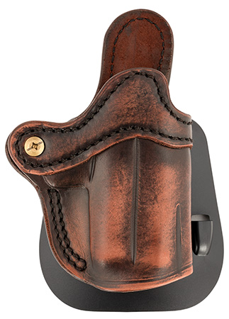 [816161026083] 1791 Gunleather ORPDHCVTGR Paddle Holster Optic Ready OWB Size Compact Vintage Leather Paddle Fits Glock 43 Fits Sig P365 Fits Taurus GX4 Right Hand