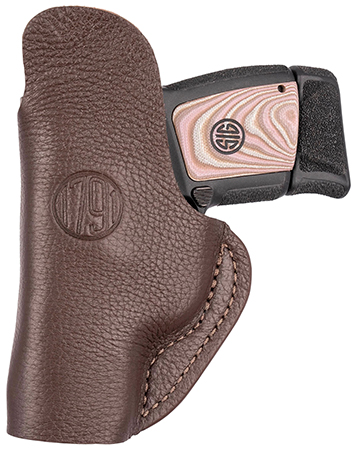 [816161025468] 1791 Gunleather FCD1BRWL Fair Chase  IWB Size 01 Brown Leather Deer Hide Belt Clip Fits Ruger LCP 380/S&W Bodyguard Left Hand