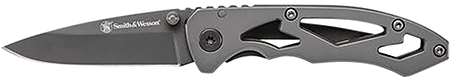 [028634707164] Smith  &  Wesson Knives CK400CP Skeletonized  2.20" Folding Drop Point Plain Stainless Steel Blade 3.20" Handle Includes Pocket Clip