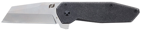 [661120650485] Schrade 1182277 Slyte Compact 2.40" Folding Plain Satin D2 Steel Blade 3.50" Dark Stonewash Stainless Steel Handle