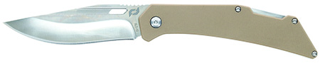 [661120650492] Schrade 1159301 Slingshot Lockback Folder 4" Recurve Clip Point/Satin AUS-10 Blade 5" G10 Handle