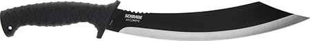 [661120651611] Schrade 1182527 Decimate Parang  11.75" Fixed Parang Plain Black Black Oxide 3Cr13 Steel Blade 6.75" Black Rubber Overmold Handle Includes Sheath