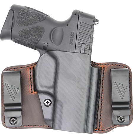 [687408401273] Versacarry INS201365 Insurgent Deluxe IWB/OWB Brown Polymer Belt Clip Fits Sig P365 Right Hand