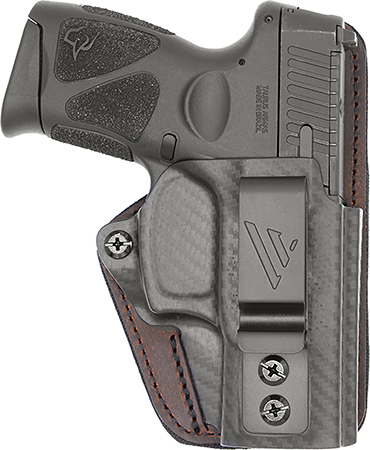 [687408401181] Versacarry CFC211G43 Comfort Flex Custom IWB Brown Polymer Belt Clip Fits Glock 43 Right Hand