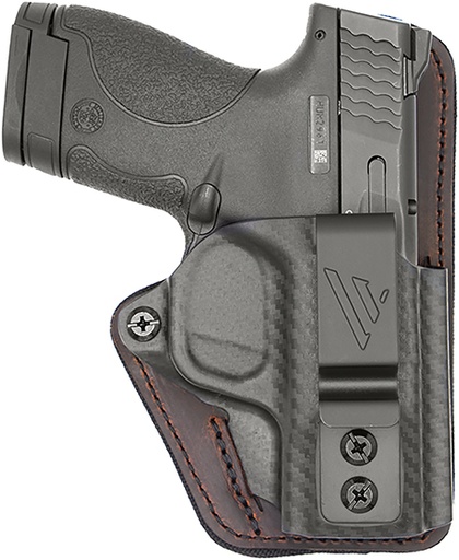 [687408401235] Versacarry CFC211SHD Comfort Flex Custom IWB Brown Polymer Belt Clip Fits S&W M & P Shield Right Hand