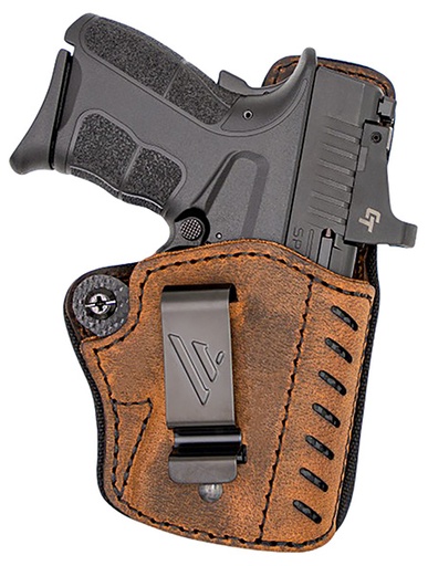[682863602616] Versacarry CFD2111 Comfort Flex Deluxe IWB Size 01 Leather Belt Clip Right Hand