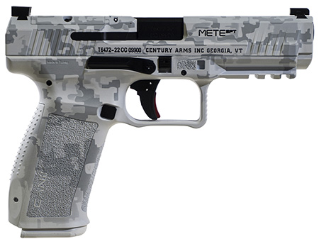 [787450838987] Canik HG5636AWDN Mete SFT 9mm Luger 18+1/20+1 4.46" Black Match Grade Barrel, Arctic Digital Camo Optic Ready/Serrated Steel Slide, Polymer Frame w/Picatinny Rail  &  Polymer Grips