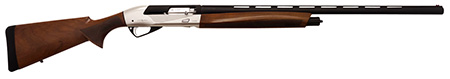 [812052025234] Silver Eagle Arms CAR1228SLVR Carlyle  Full Size 12 Gauge Semi-Auto 3" 4+1 28" Black Cerakote Steel Barrel, Silver Steel Receiver, Fixed Turkish Walnut Stock, Right Hand