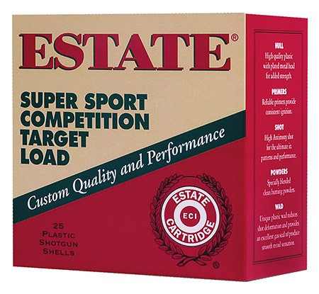 [50004544649737] Estate Cartridge SS12XH110075WM Super Sport Target 12Gauge 2.75" 1oz 7.5Shot *200 Box Case Only
