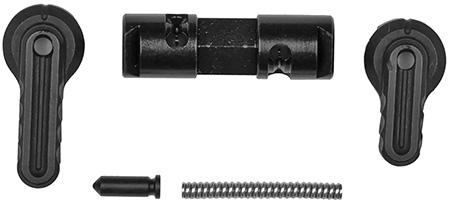 [810033783043] Battle Arms Development BADASSPRO Bad-Ass-Pro Reversible Safety Selector Black Phosphate Steel, Ambidextrous, 90/60 degree for S&W M & P15-22