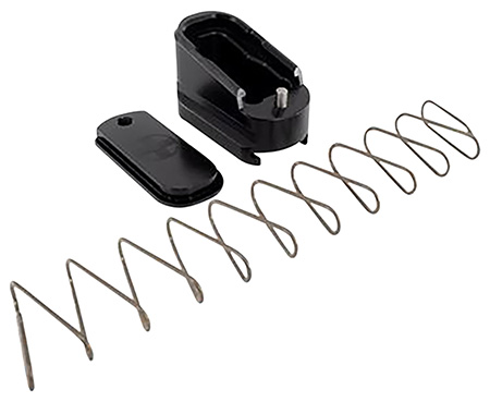 [853465008179] Shield Arms G43ME2BLK Magazine Extension  +2 Extended 2rd Compatible w/Glock 43, Black Anodized Aluminum