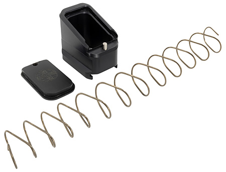 [853465008131] Shield Arms CZP10CME5BLK Magazine Extension  for CZ P10-C/P07, 5rd (9mm), 4rd (40S&W), Black Aluminum