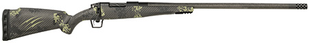 [853418900123] Fierce Firearms ROG65PRC24BF Carbon Rogue  Full Size 6.5 PRC 3+1 24" Hand Lapped/Match Grade Threaded Barrel, Black Cerakote Steel Receiver, Forest Camo Fierce Rogue Carbon Fiber Stock