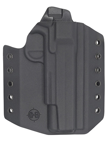 [840339718500] C & G Holsters 1850100 Covert  OWB Black Kydex Belt Loop Fits 1911 Government 5"