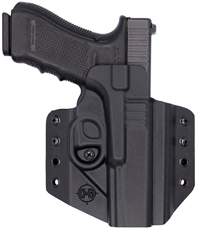 [840339700000] C & G Holsters 0000100 Covert  OWB Black Kydex Belt Loop Glock 17/22/47