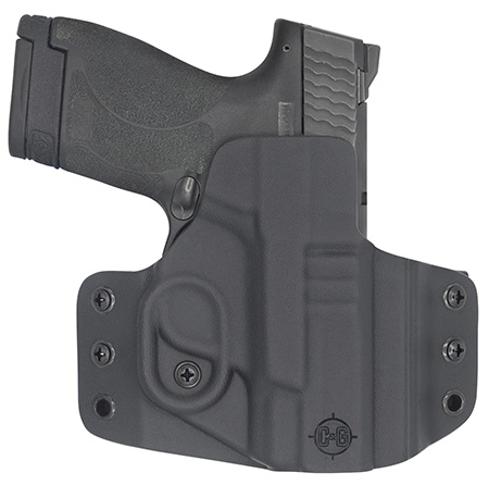 [840339705241] C & G Holsters 0524100 Covert  OWB Black Kydex Belt Loop Fits M & P Shield 9/40 3.1"