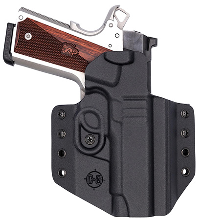 [840339718562] C & G Holsters 1856100 Covert  OWB Black Kydex Belt Loop Fits 1911 4.25"/ Wilson Combat EDC X9 Right Hand