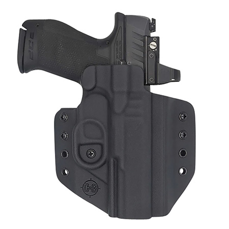 [840339712065] C & G Holsters 1206100 Covert  OWB Black Kydex Belt Loop Fits Walther PDP 4.5" Right Hand