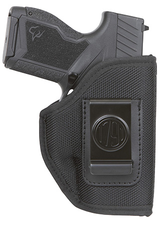 [810102210555] 1791 Gunleather PNIWB1BLKR Premium Nylon  IWB Size 01 Black Ballistic Nylon Belt Clip Right Hand