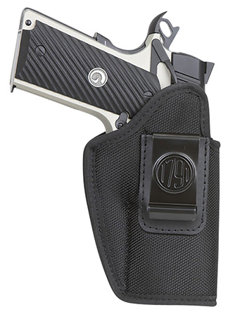 [810102210586] 1791 Gunleather PNIWB4BLKR Premium Nylon  IWB Size 04 Black Ballistic Nylon Belt Clip Right Hand